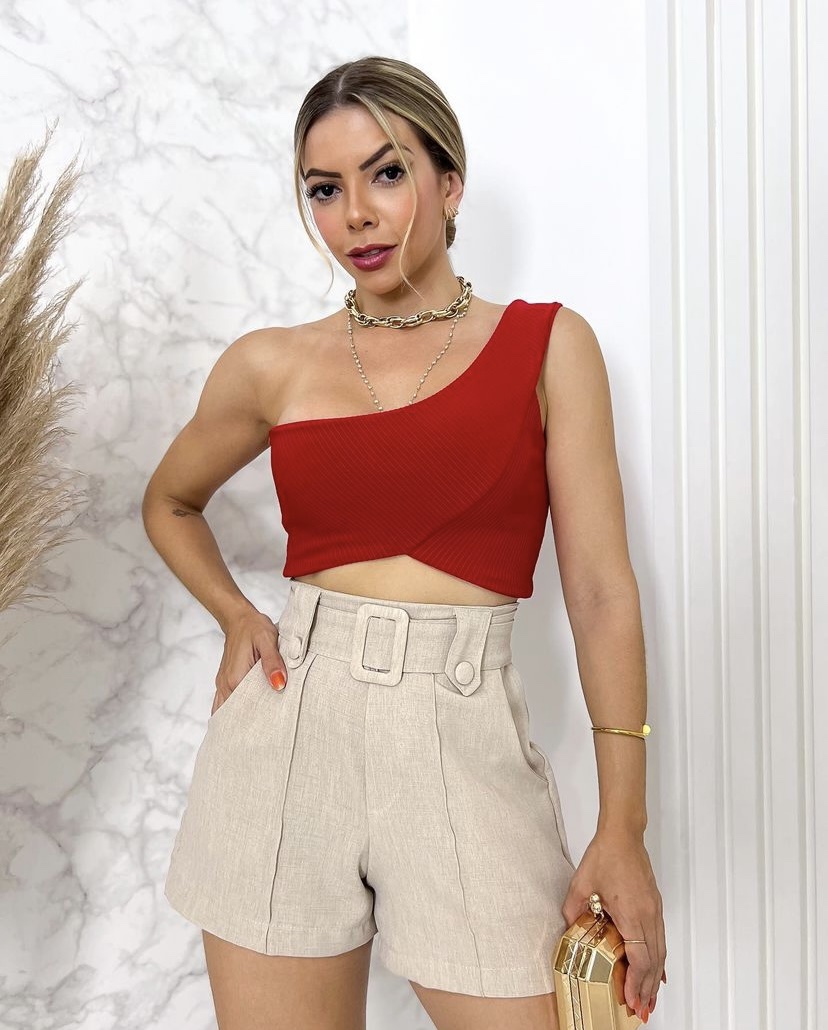 Cropped L Vermelho